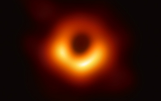 The black hole at the center of Messier 87.