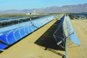 The Solar Energy Generating System II near Daggett, California. The plant was built in 1985. It was decommissioned in 2015. Over 30 years it delivered 800,00 MWh of electricity.