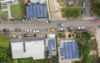The Solar Arrays of the Micro-Grid in Castañer, Puerto Rico. Photo: Bloomberg