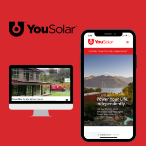 YouSolar’s new website looks great on mobile and desktop. It makes buying a PowerBloc® easy.