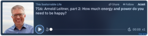 The second part of YouSolar Founder and CEO Arnold Leitner speaking on This Sustainable Life just aired.