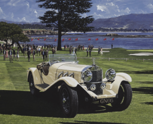 Official event poster for this year’s Concours d’Elegance in Pebble Beach, California