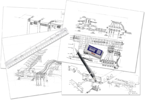 Early Sketches of the Cable Management of the 3rd Generation PowerBloc.