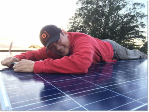 We welcome a seasoned sales executive who isn’t afraid of climbing on roofs and working on power electronics.