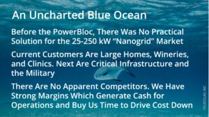We cruise the blue ocean.