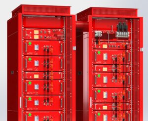 Engineering rendering of the Gen 3 PowerBloc loaded with modules and batteries. Looks just like the real thing.